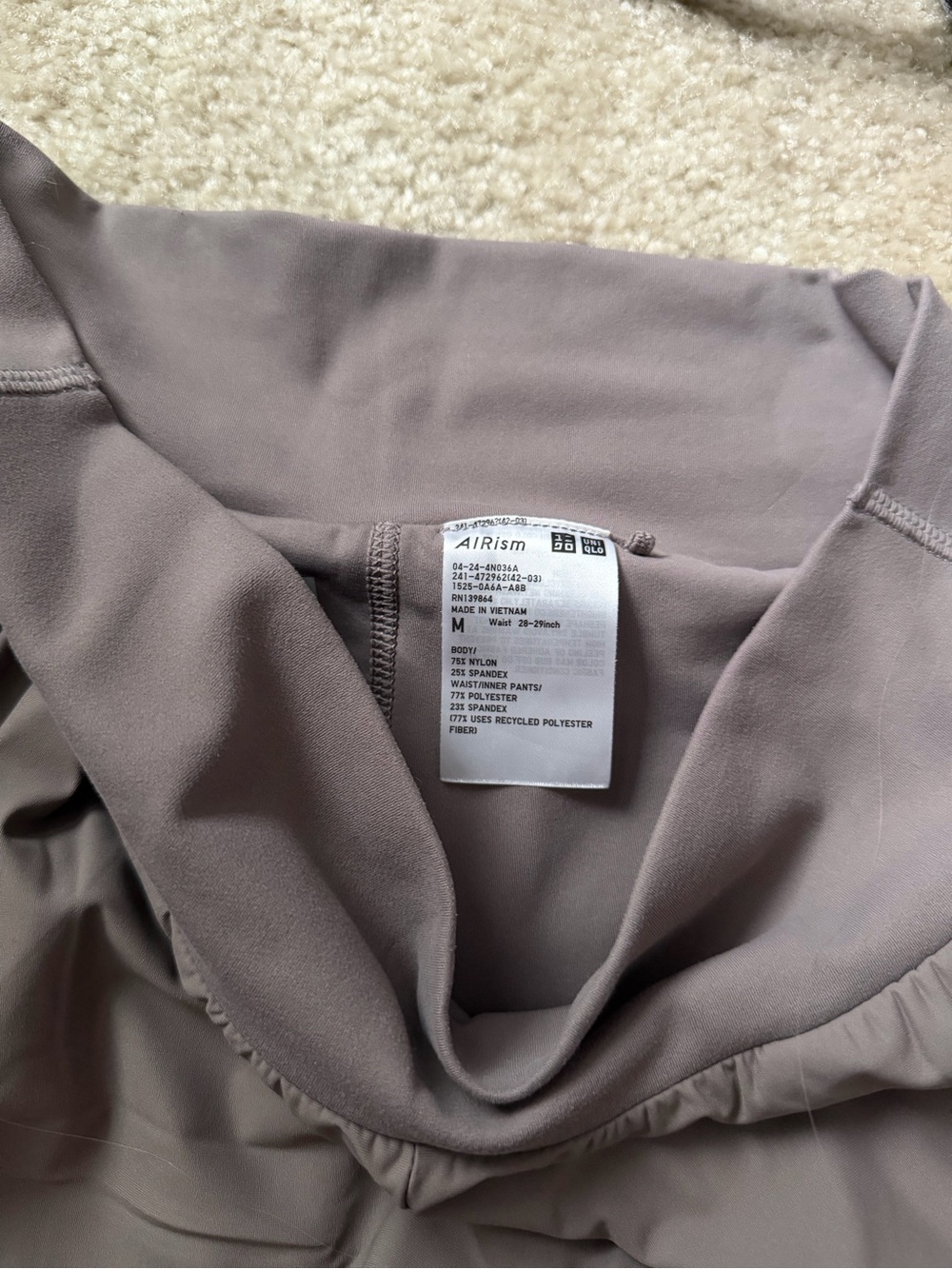 Taupe grey Uniqlo airism shorts